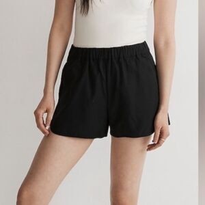 MADEWELL | Pull On Black Shorts Elastic Waist Women’s Size Large